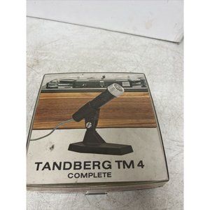 Tandberg TM-4 Complete Dynamic Microphone w/ Stand, Case